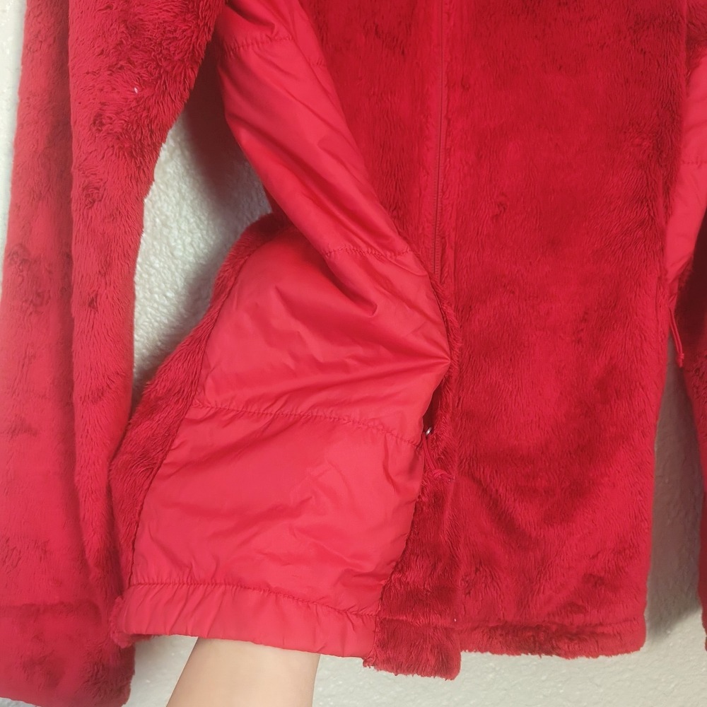 The North Face Tech-Osito full-zip fleece jacket, Rambutan Pink/Red women's sz S - Picture 9 of 10